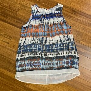 Daniel‎ Rainn Womens Multicolor Sleeveless Top Blouse Size Medium Chiffon Summer